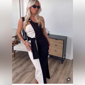 ZARA NEW ! VIRAL KNOTTED COMBINATION MIDI DRESS 
🚨FIRM PRICE NO DISCOUNT